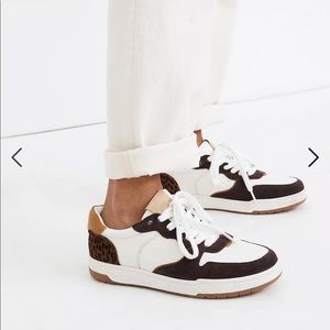 Madewell Court Sneakers in Leather and Cheetah